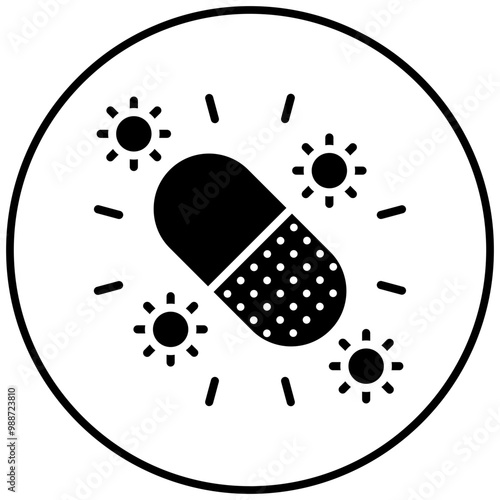 Antiviral Medication vector icon. Can be used for Infectious Diseases iconset.