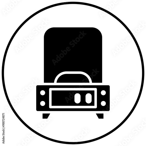 Analytical Balance vector icon. Can be used for Lab iconset.