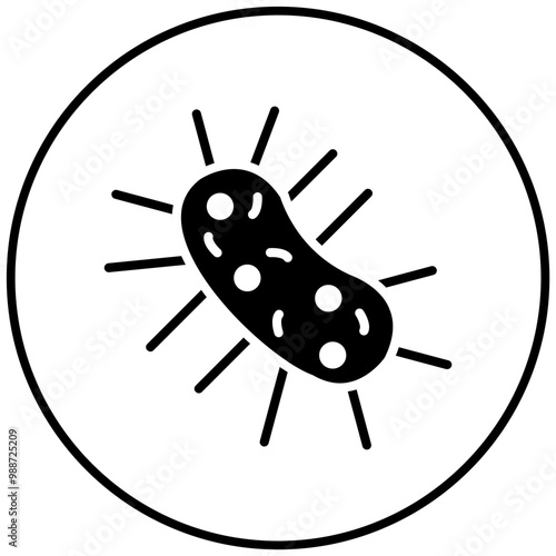 Microorganism vector icon. Can be used for Lab iconset.