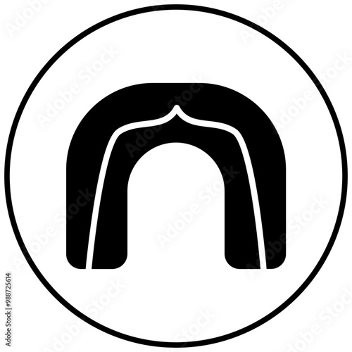 Mouth Guard vector icon. Can be used for Rugby iconset.