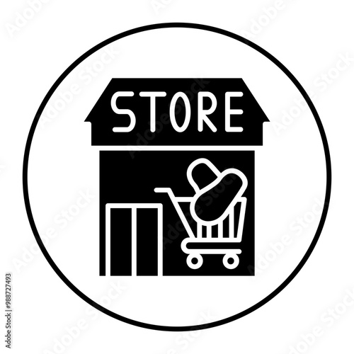 Grocery vector icon. Can be used for Supermarket iconset.