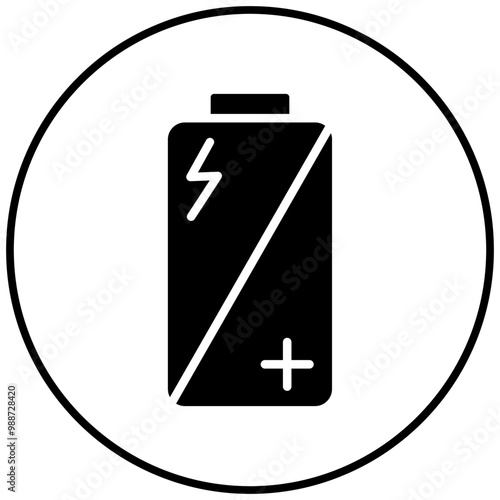 Small Battery vector icon. Can be used for Battery and Power iconset.