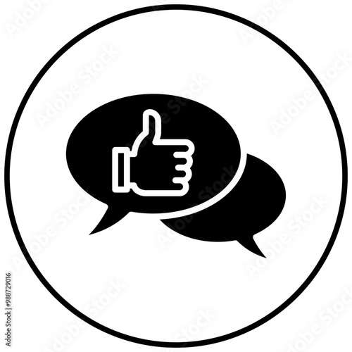 Feedback vector icon. Can be used for Shoemaker iconset.