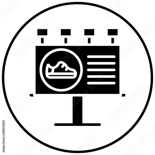 Shoe Marketing vector icon. Can be used for Shoemaker iconset.