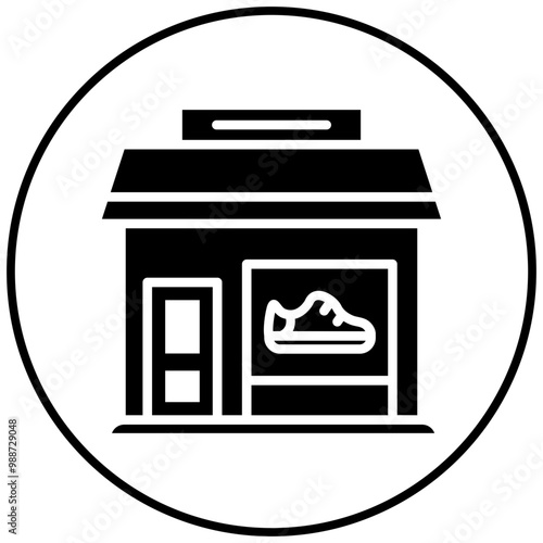 Shoe Shop vector icon. Can be used for Shoemaker iconset.