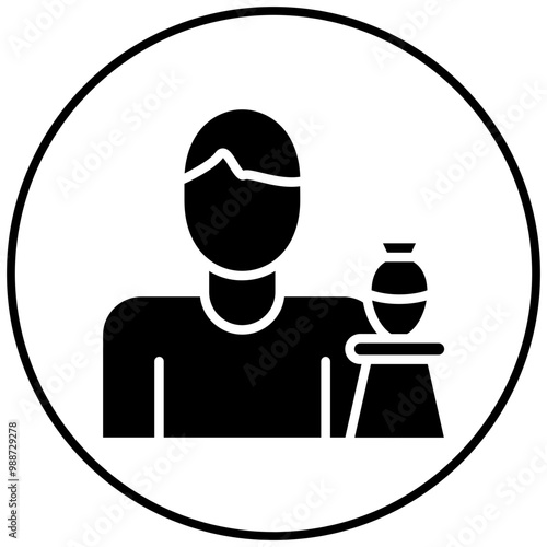 Pottery Workshop vector icon. Can be used for Art and Craft Supplies iconset.