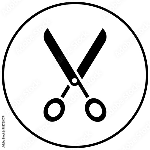Scissor vector icon. Can be used for Art and Craft Supplies iconset.