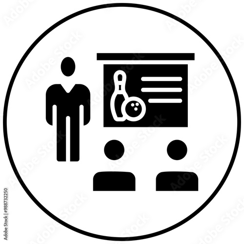 Classes vector icon. Can be used for Bowling iconset.