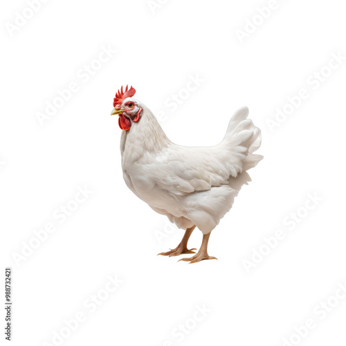 Wallpaper Mural white chicken ,isolated on white background , transparent png image Torontodigital.ca