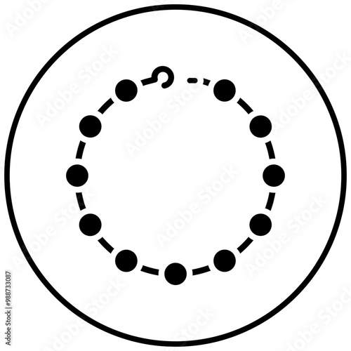 Pearl vector icon. Can be used for Luxury iconset.