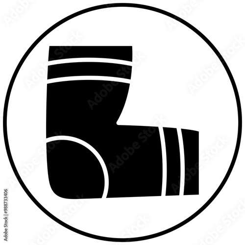 Elbow Pads vector icon. Can be used for Volleyball iconset.