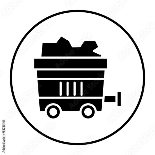 Mining vector icon. Can be used for Global Warming iconset.