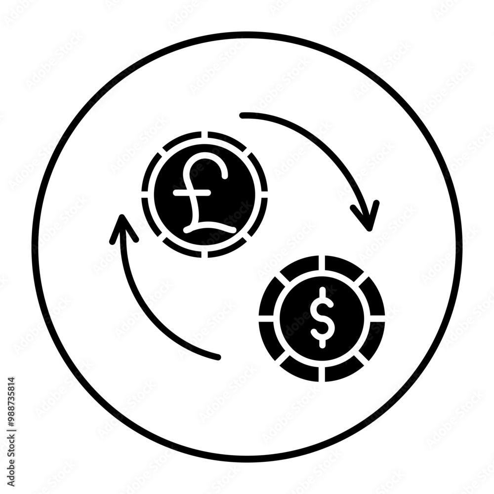 Currency Exchange vector icon. Can be used for Credit And Loan iconset. Currency Exchange vector icon. Can be used for Credit And Loan iconset.