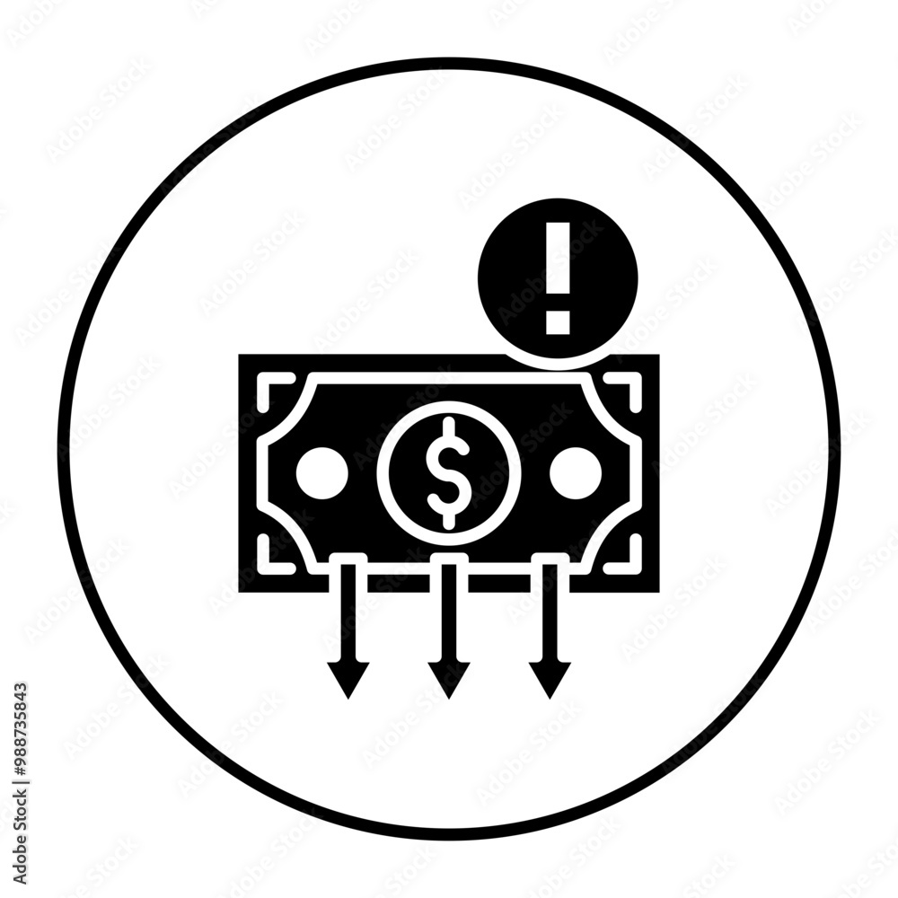Depreciation vector icon. Can be used for Credit And Loan iconset. Depreciation vector icon. Can be used for Credit And Loan iconset.