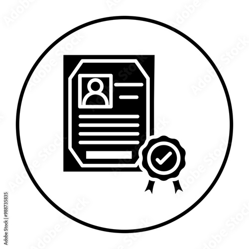 EIN Certificate vector icon. Can be used for Credit And Loan iconset.