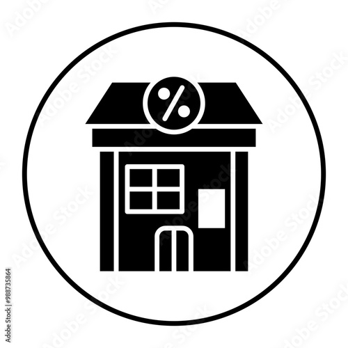 Floating Interest Rate vector icon. Can be used for Credit And Loan iconset.