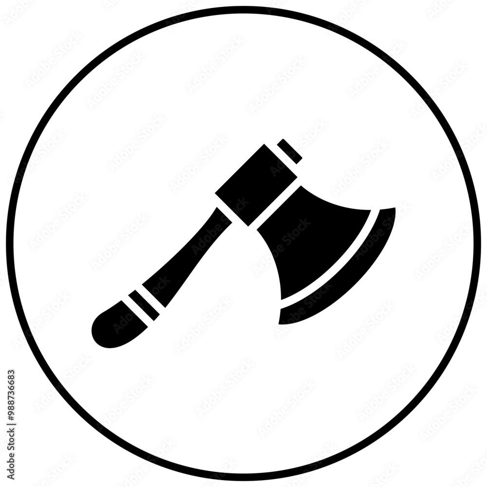 Axe vector icon. Can be used for Medieval iconset. Axe vector icon. Can be used for Medieval iconset.