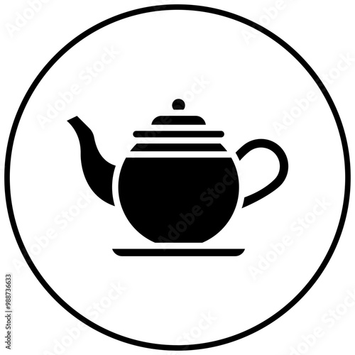 Tea Pot vector icon. Can be used for Beverages iconset.