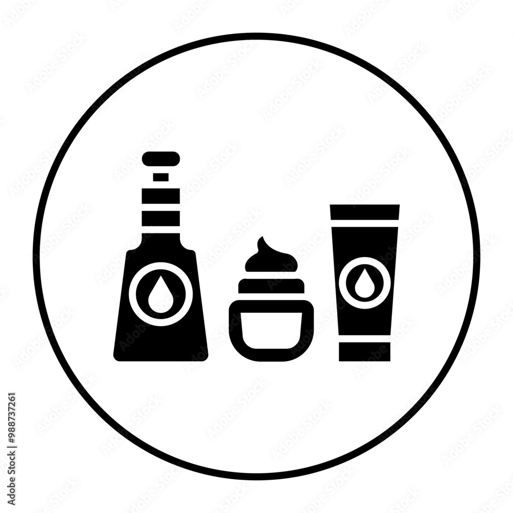Skincare vector icon. Can be used for Spa iconset. Skincare vector icon. Can be used for Spa iconset.