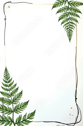 green leaves frame