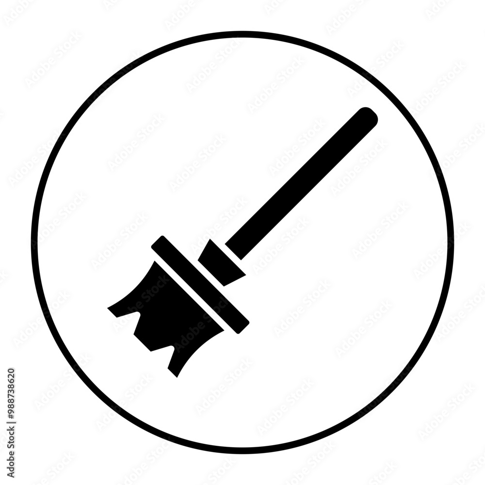 Broom vector icon. Can be used for Home Improvements iconset. Broom vector icon. Can be used for Home Improvements iconset.