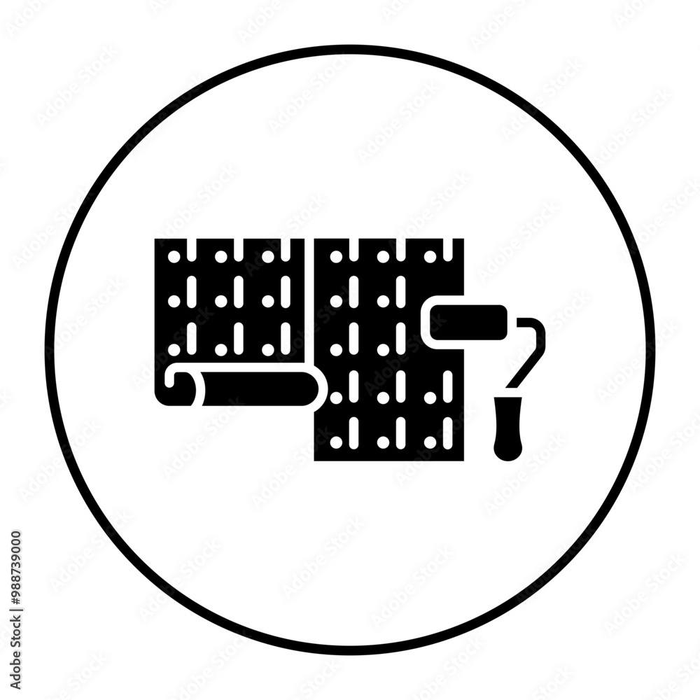 Wallpaper vector icon. Can be used for Home Improvements iconset. Wallpaper vector icon. Can be used for Home Improvements iconset.