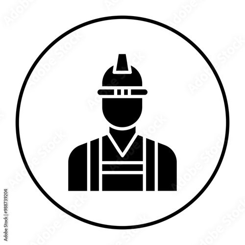 Builder Male vector icon. Can be used for Home Improvements iconset.