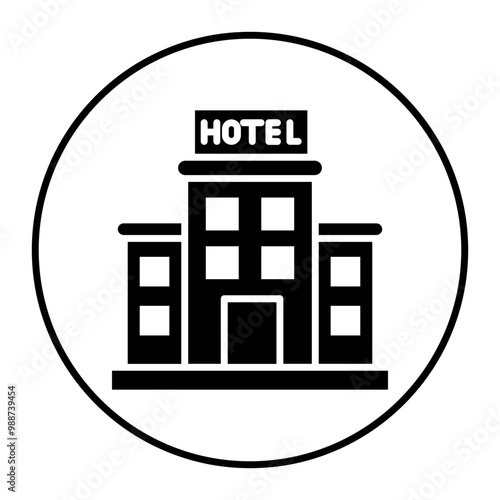 Hotel vector icon. Can be used for Vacation Planning iconset.