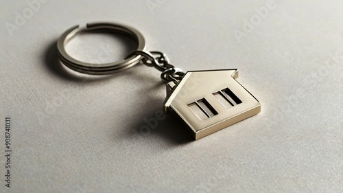 House-shaped Keychain for Real Estate Promotion, Ai generated Images