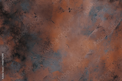 Processed collage of rust metal table surface texture. Background for banner, backdrop or texture