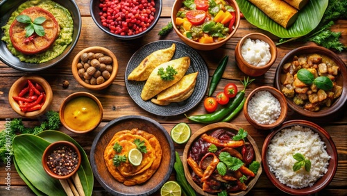 Delectable Honduran dishes, showcasing the country's vibrant culinary traditions and flavors