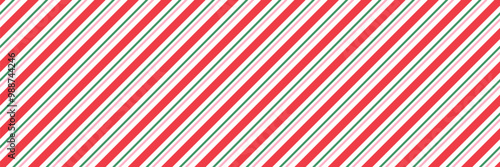 Candy cane Christmas seamless pattern background vector illustration