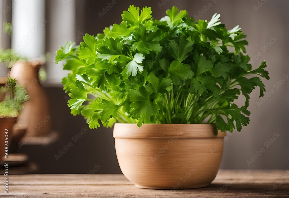 fresh herbs in a pot fresh herbs in a pot