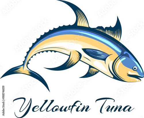 Yellowfin tuna emblem