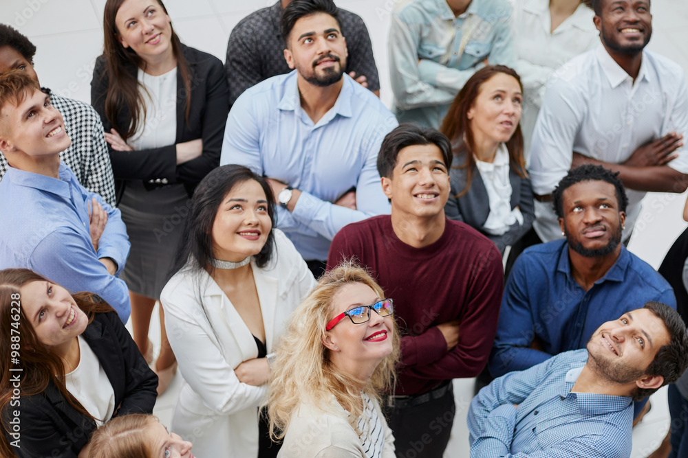 Top view group of successful business people Top view group of successful business people