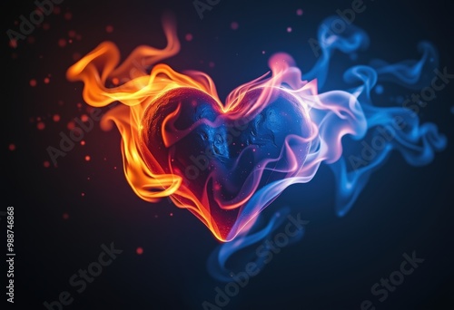 heart of fire flames