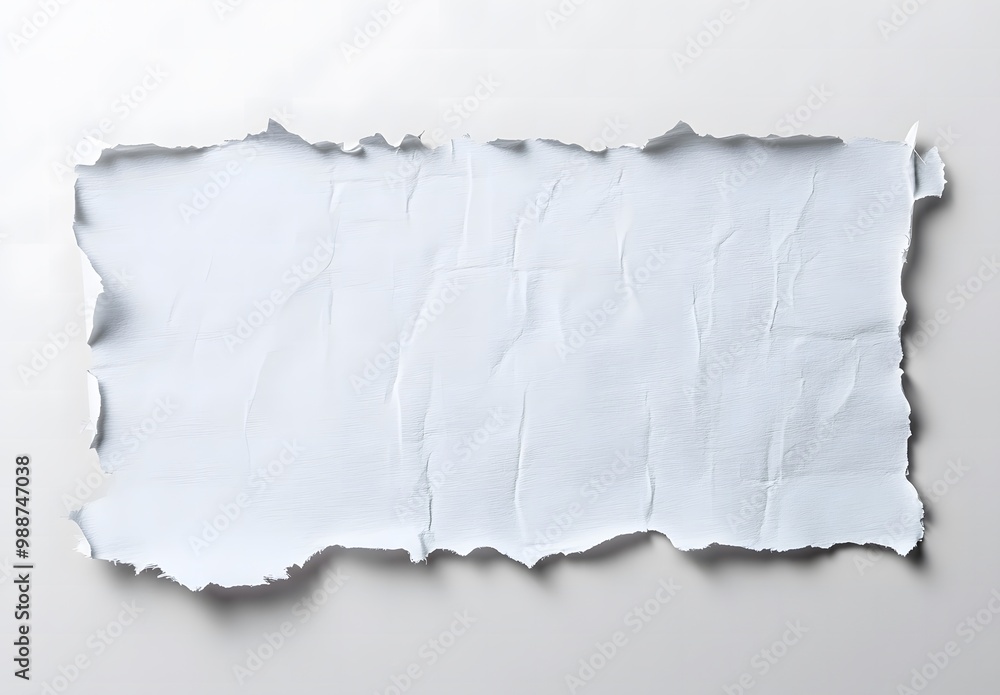 Blank Torn Paper on Plain Background Blank Torn Paper on Plain Background