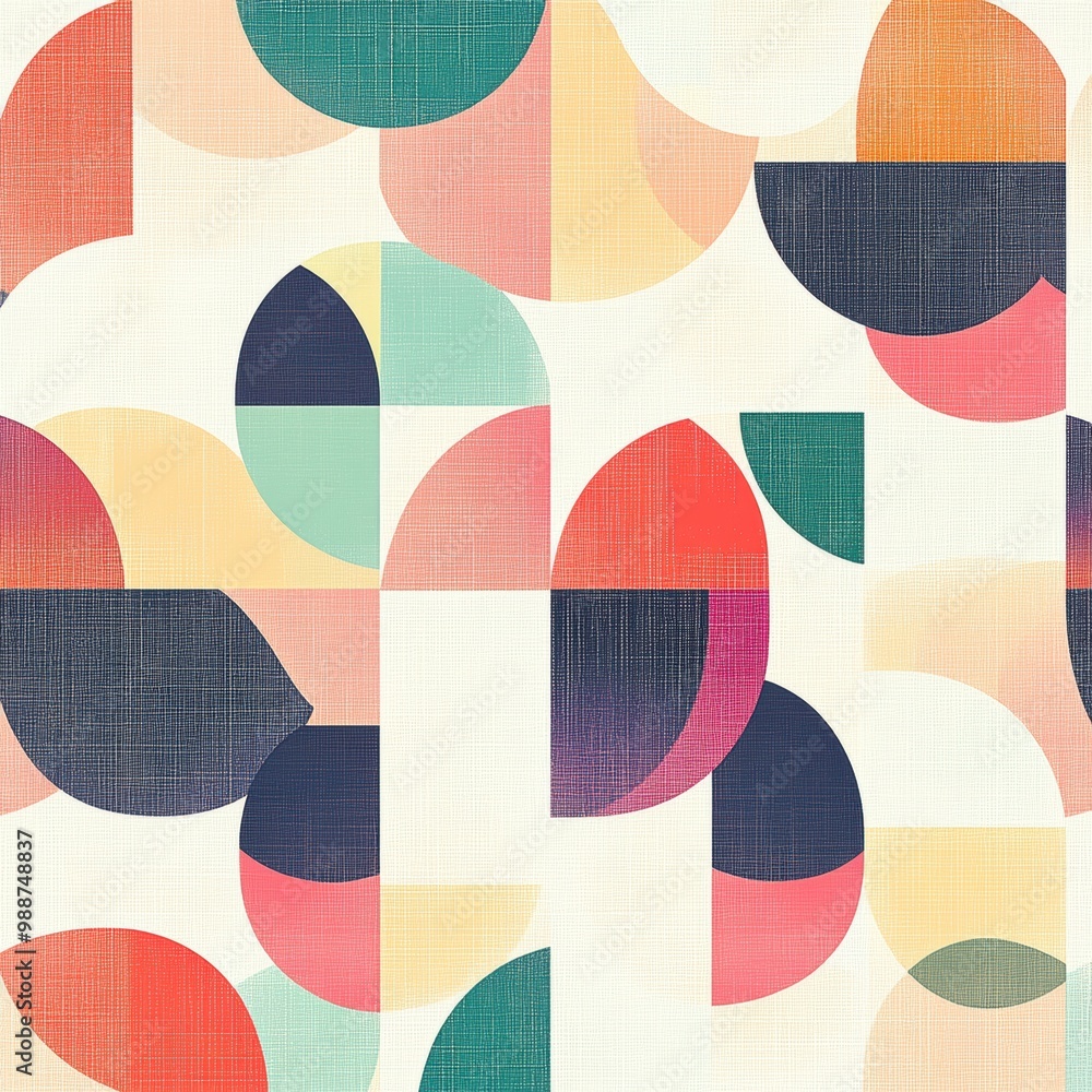 Calming Geometric Pattern in Pastel Colors Calming Geometric Pattern in Pastel Colors