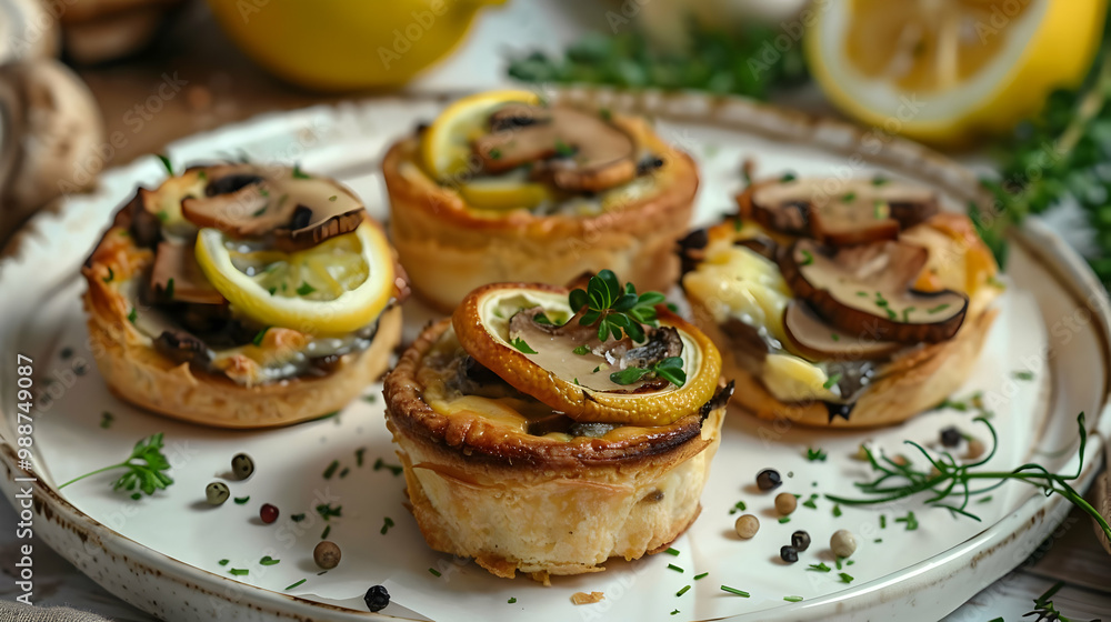 Mushroom Tarts with Lemon Zest: A Culinary Delight Mushroom Tarts with Lemon Zest: A Culinary Delight