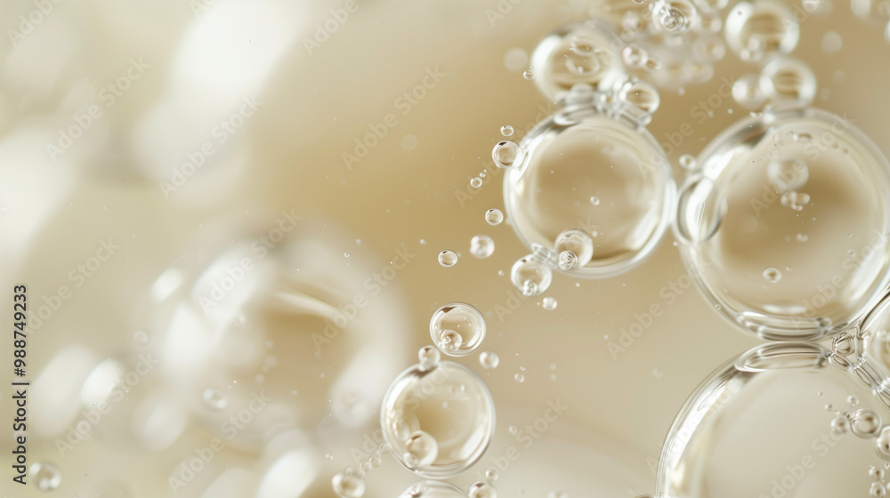 close-up of transparent bubbles close-up of transparent bubbles
