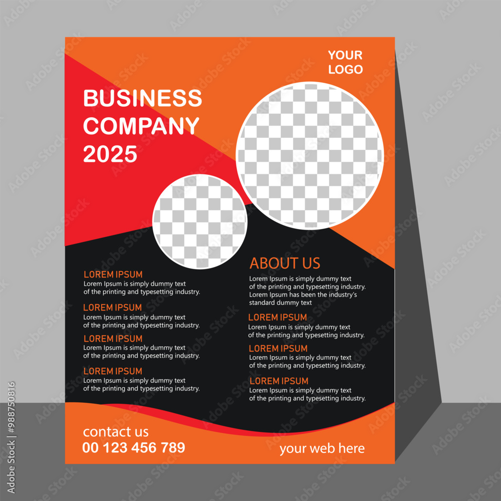 Red flyer cover business brochure design, Leaflet advertising abstract background, Modern poster magazine layout template, Annual report for presentatio Red flyer cover business brochure design, Leaflet advertising abstract background, Modern poster magazine layout template, Annual report for presentatio