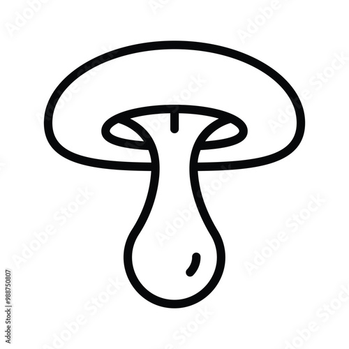 Mushroom icon, excellent for fresh ingredients and savory dishes