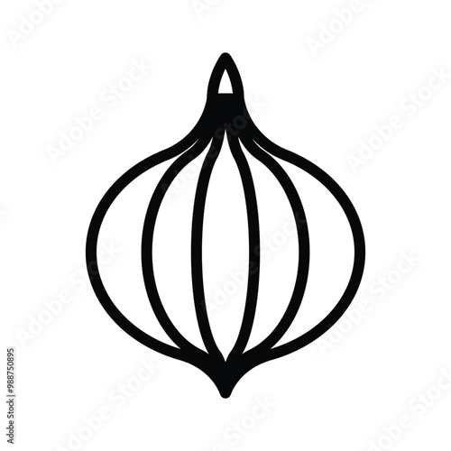Fresh onion icon, ideal for cooking, recipes and savory dishes