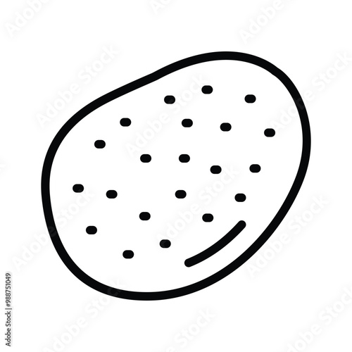 For representing cooked meals and everyday recipe use this potato icon