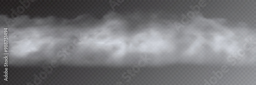 Fog, smoke halftone dots background, fading dot effect, vector design	
