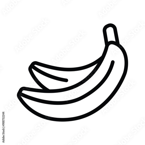 For illustrating fresh fruit and healthy choices use this banana icon
