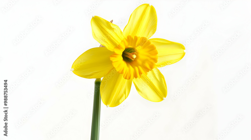 Fototapeta premium Stunning Yellow Daffodil Flower Close-Up
