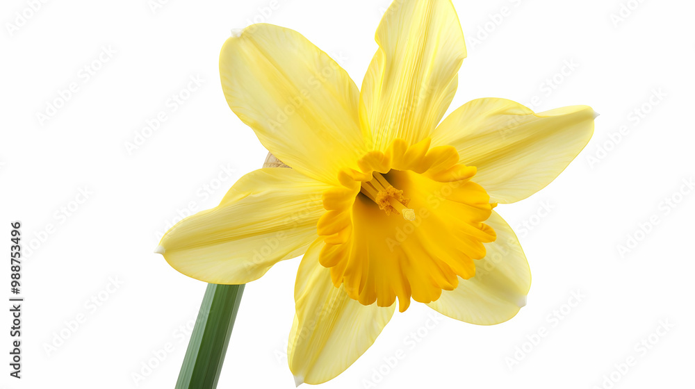 Close-up of a Yellow Daffodil Flower in Bloom Close-up of a Yellow Daffodil Flower in Bloom