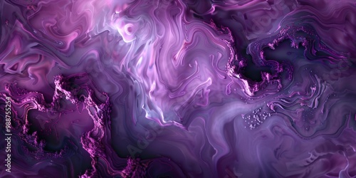 Dynamic Purple Wall Art. Aesthetic interior design concept