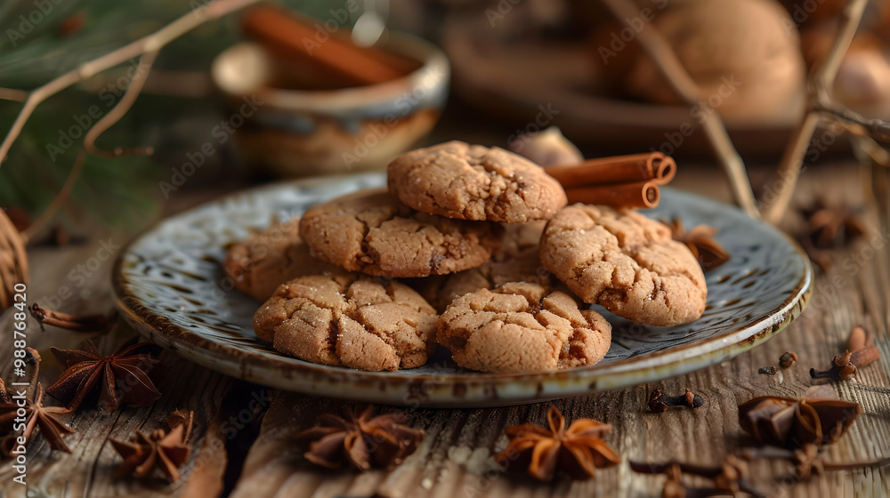 Gingerbread Cookies with Cinnamon and Star Anise Gingerbread Cookies with Cinnamon and Star Anise